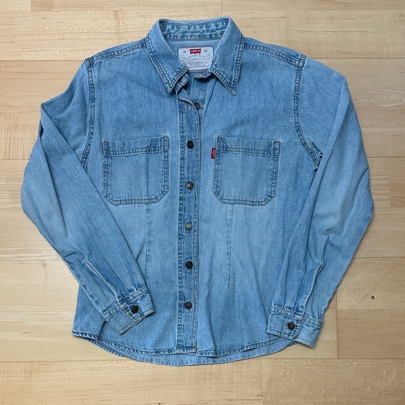 Levi's Tops - Levi's Classic Light Blue Denim Shirt